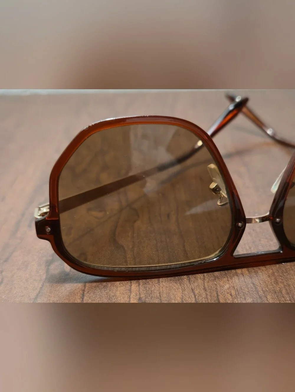 Stradivarius Tortoiseshell Brown Geometric 